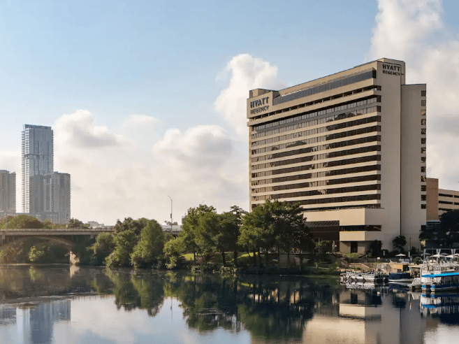 Picture of the Hyatt Regency in Austin, Texas.